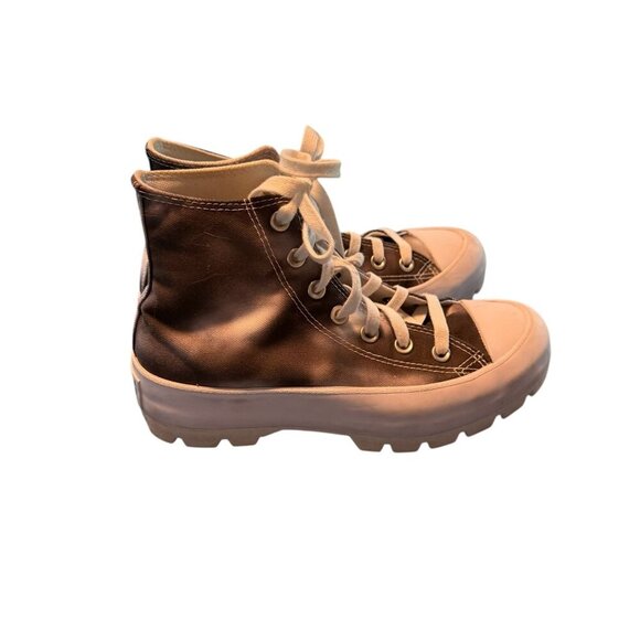 Converse chuck Taylor All Star Platform Boots Size 7 Black & White Canvas - Picture 5 of 9